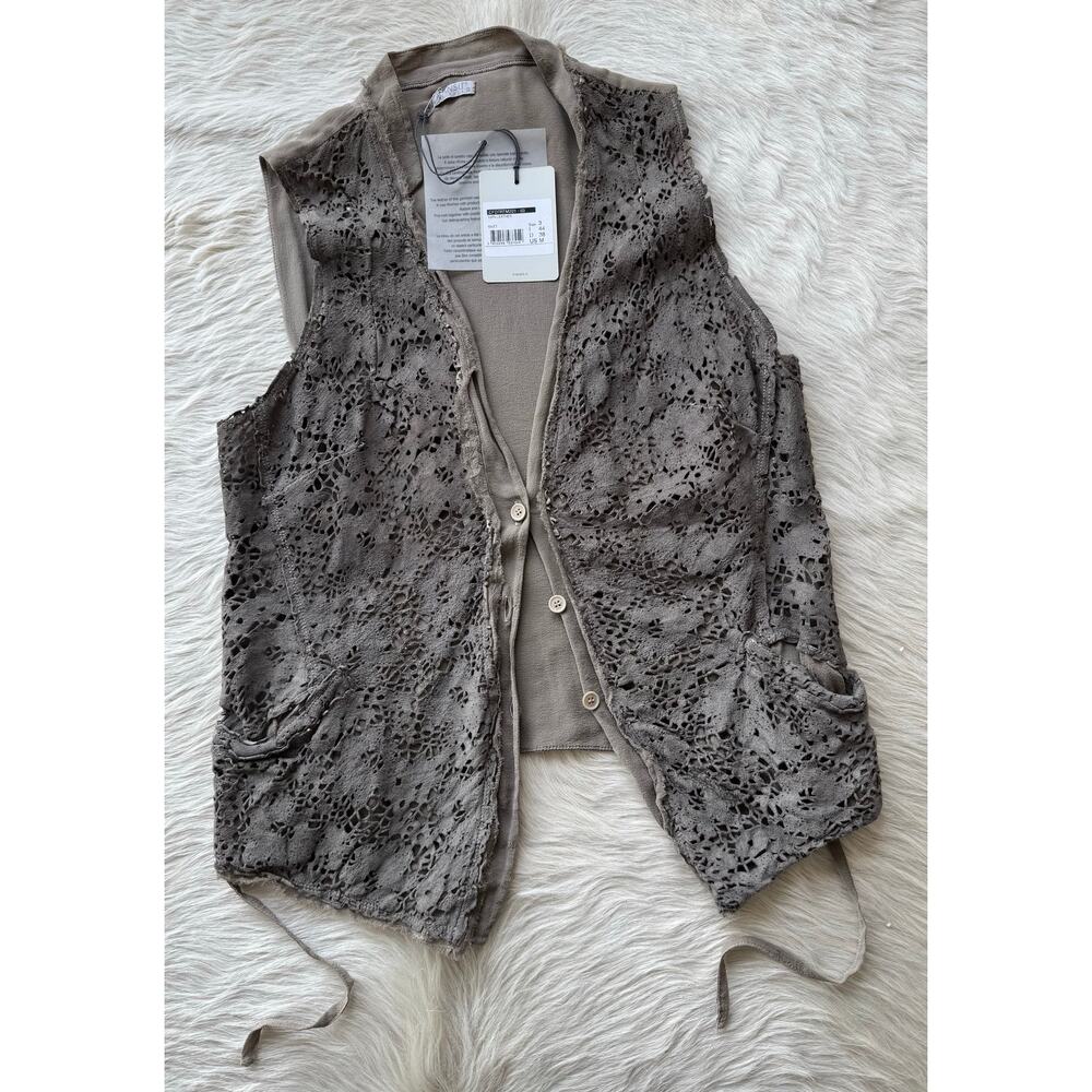 TRANSIT par such Leather “lace” vest